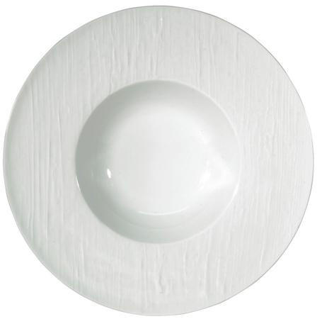 Makassar Gloss White Rim Soup Plate, RAYRSL-0000-16-250027, Sasha Nicholas