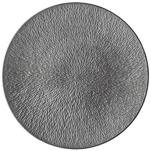 Mineral Irise Dark Grey Buffet Plate Engraved, RAYRSL-0339-24-113932, Sasha Nicholas