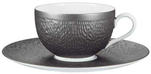 Mineral Irise Dark Grey Tea Saucer, RAYRSL-0339-23-351917, Sasha Nicholas