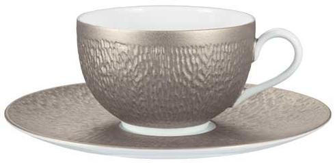 Mineral Irise Warm Grey Tea Saucer, RAYRSL-0340-23-351917, Sasha Nicholas