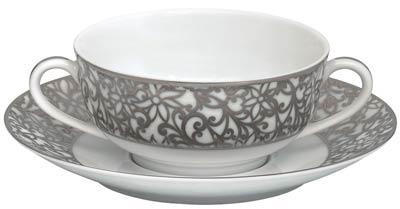 Salamanque Platinum Cream Soup Cup, RAYRSL-0471-20-309032, Sasha Nicholas