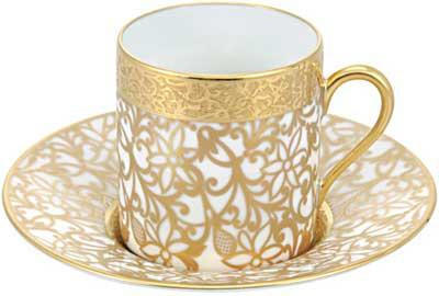 Tolede Gold Incrustation Coffee Cup, RAYRSL-0523-19-305013, Sasha Nicholas