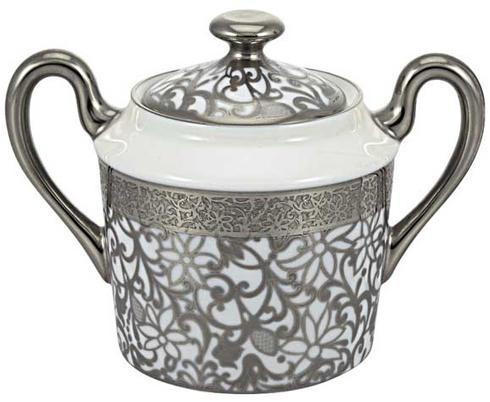 Tolede Platinum Incrustation Sugar Bowl, RAYRSL-0530-19-435027, Sasha Nicholas