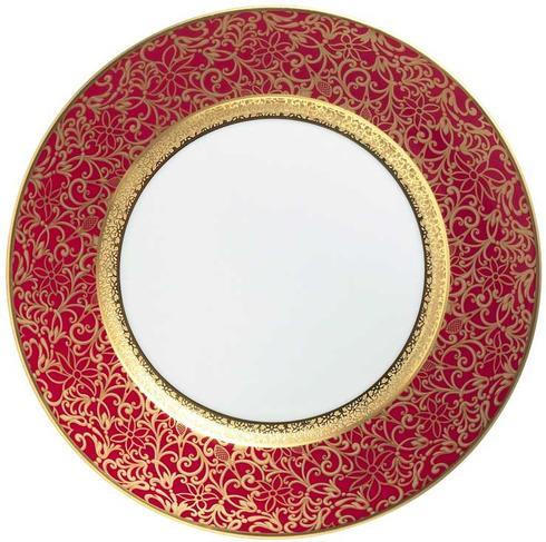 Tolede Red With Gold Incrustation Dinner Plate, RAYRSL-0527-17-101027, Sasha Nicholas
