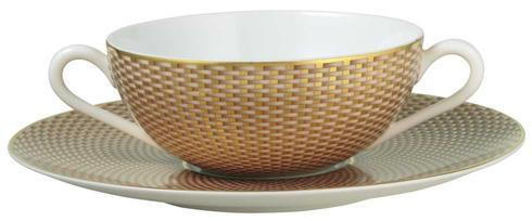 Tresor Beige Cream Soup Saucer, RAYRSL-0541-37-359019, Sasha Nicholas