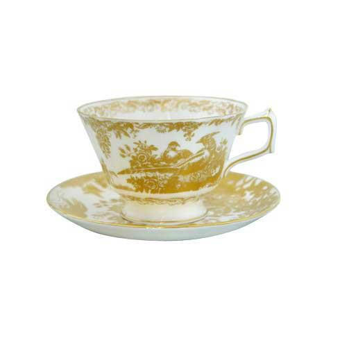 Aves Gold Breakfast Saucer, ROYDVC-AVEGO00153, Sasha Nicholas