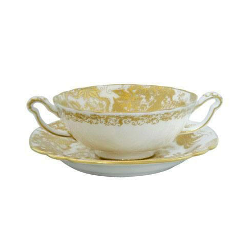 Aves Gold Cream Soup Cup Stand, ROYDVC-AVEGO00154, Sasha Nicholas