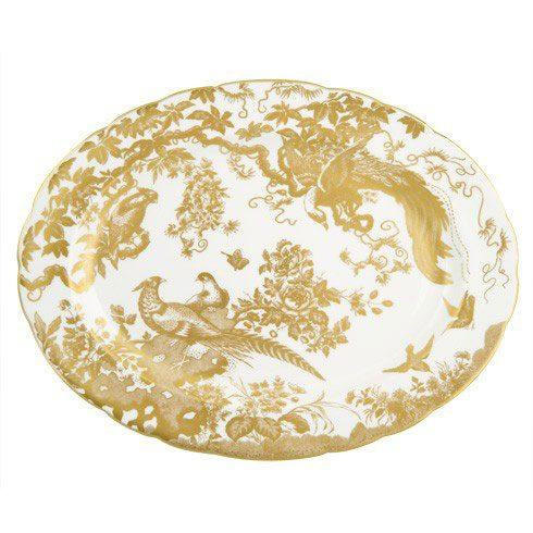 Aves Gold Large Platter, ROYDVC-AVEGO00108, Sasha Nicholas