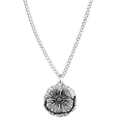 Flower Of The Month Pendant, August/poppy, SALSAL-CFP-08, Sasha Nicholas