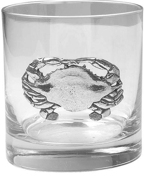 Glassware Crab Old Fashioned, Set Of 4, SALSAL-CRABOF, Sasha Nicholas