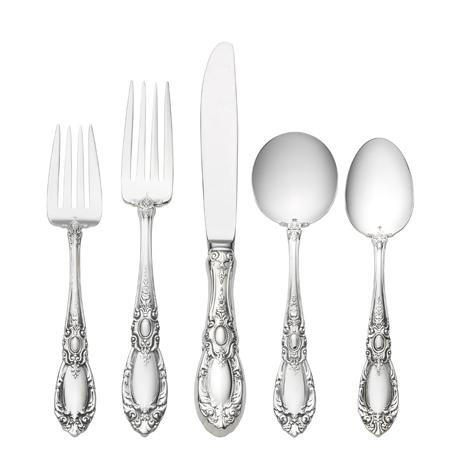 King Richard 5 Piece Place Setting With Cream Soup Spoon, TOWLBD-T0211504, Sasha Nicholas