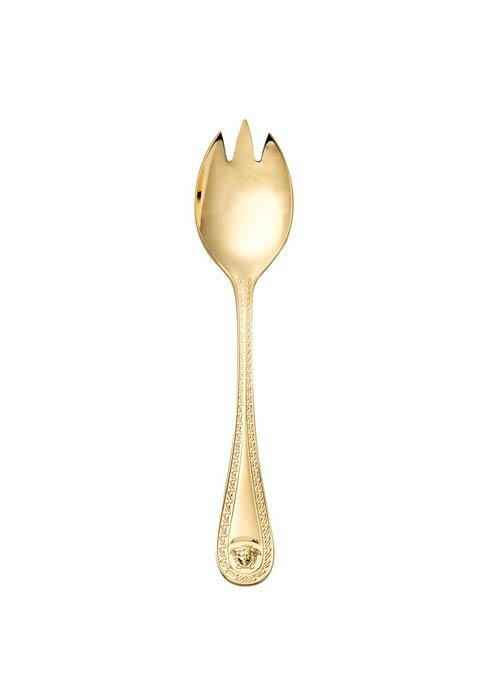 Medusa Flatware Serving Fork, Gold Plated, VERRSL-19300-120930-70021, Sasha Nicholas