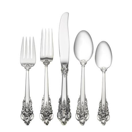 Grande Baroque 66 Piece Set, Dinner Size With Dessert Spoon. Service For 12, WALLBD-W1066654, Sasha Nicholas