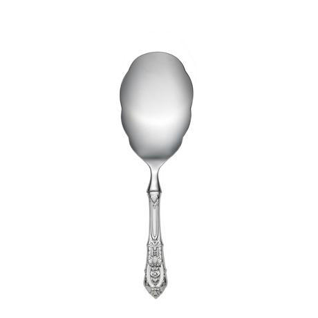 Rose Point Rice Serving Spoon, Hollow Handle, WALLBD-W113960, Sasha Nicholas