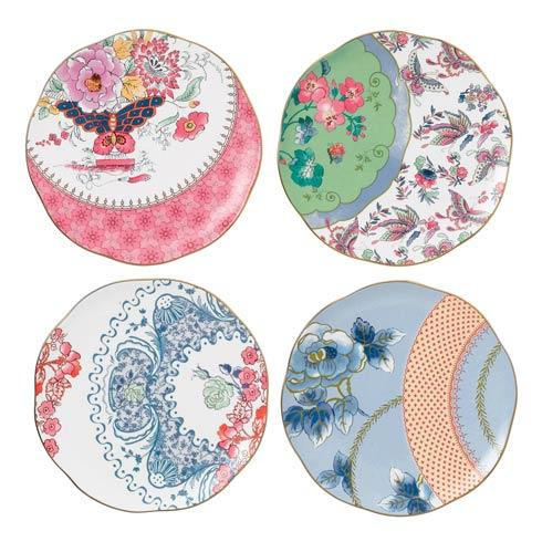 Butterfly Bloom Tea Plates Set/4, WEDWWR-5C107800053, Sasha Nicholas