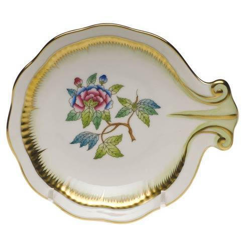 Queen Victoria Green Border Shell Dish - 4"