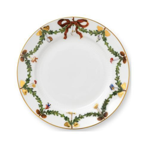 Star Fluted Christmas Dessert Plate, ROYRCP-1017455, Sasha Nicholas