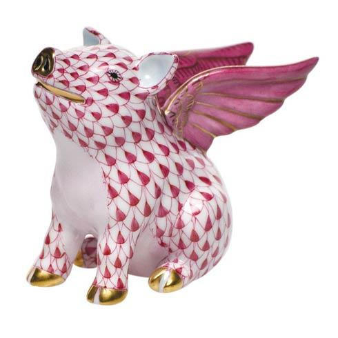 Herend When Pigs Fly Figurine - Thumbnail 4