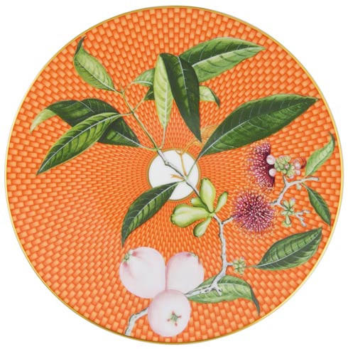Tr��sor Fleuri Orange Pomme D'eau Coupe Plate Flat, RAYRSL-0656-37-113022, Sasha Nicholas