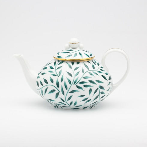 Nymphea Olivier Green Teapot, ROYBIA-S170-NYM12010, Sasha Nicholas