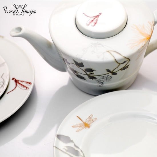 Pagode/saveur Herbier Zen Breakfast Saucer, ROYBIA-T300-PAG20608, Sasha Nicholas