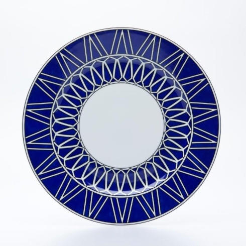 Recamier Blue Star Dinner Plate 10.75", ROYBIA-B275-REC20797, Sasha Nicholas