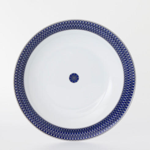 Recamier Blue Star Round Cake Platter, ROYBIA-L310-REC20797, Sasha Nicholas
