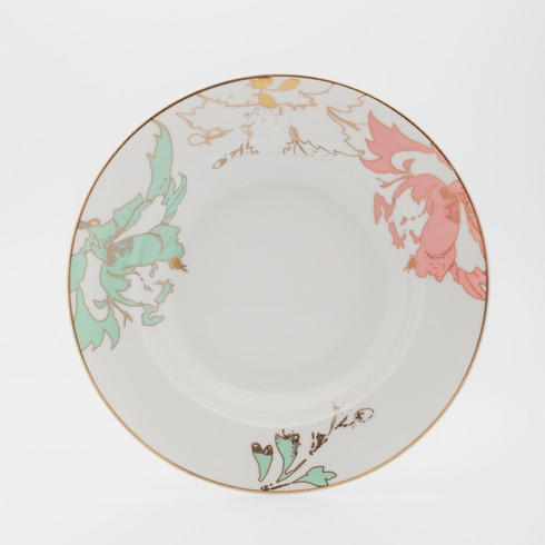 Recamier Paradis Végétal Rim Soup Plate, ROYBIA-A235-REC20640, Sasha Nicholas