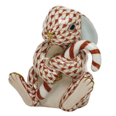 Bunnies Candy Cane Bunny-rust, HERHRD-SVH---16075-0-00, Sasha Nicholas