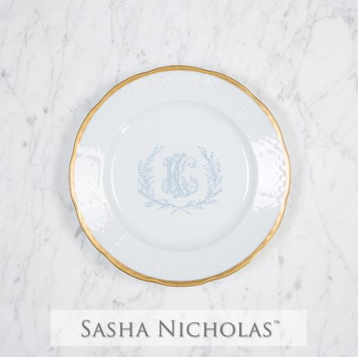 Bergwall-king 24k Gold Salad Plate (pre-order), Bergwall-King 24K Gold Salad Plate, Sasha Nicholas
