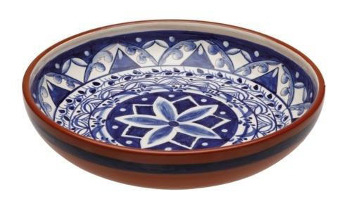 Alentejo Terracota Indigo Large Salad Bowl, CASCSF-F90-BW, Sasha Nicholas