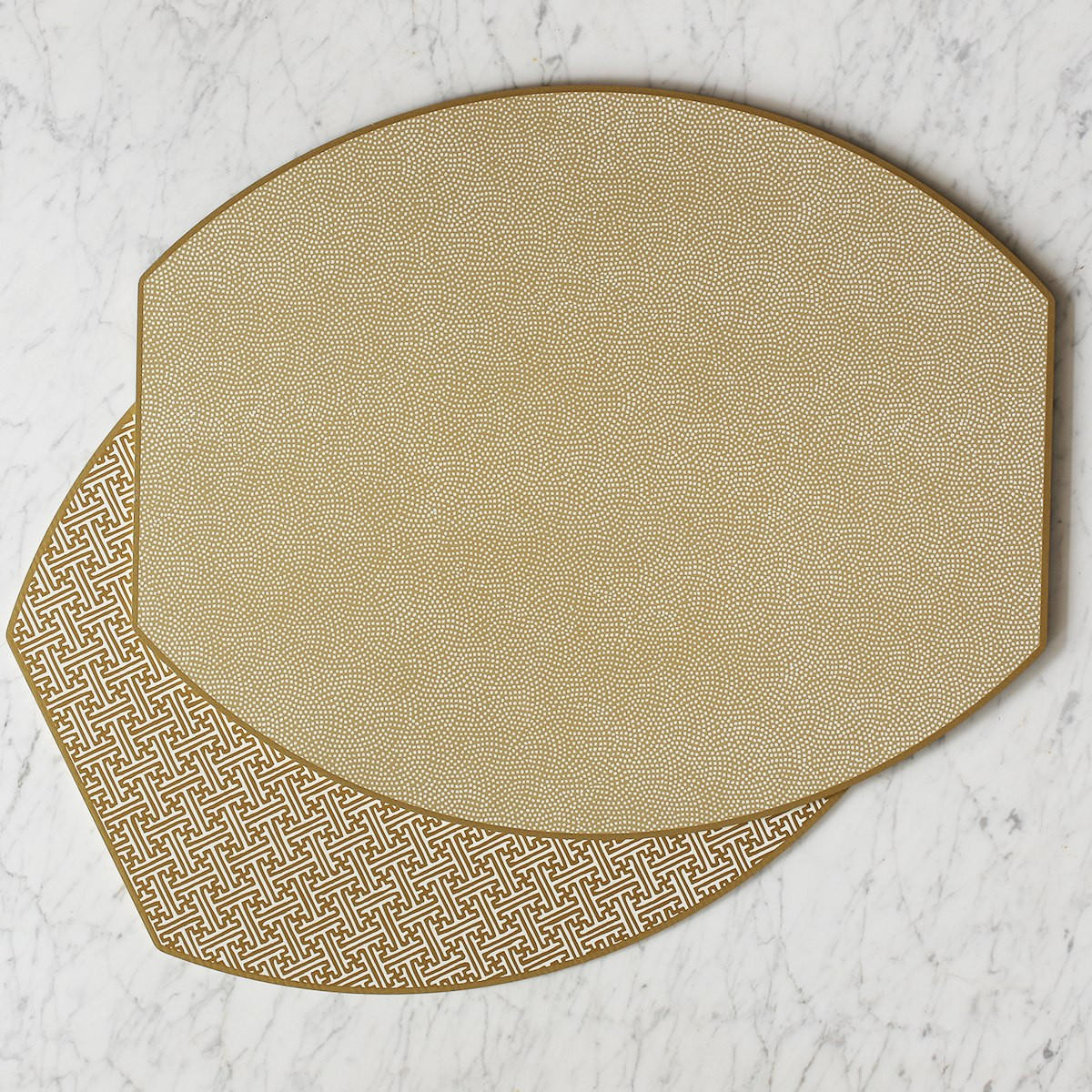 Schaberg-pope Holly Stuart Ellipse Reversible Placemat, Set Of 4, Shimmer, Schaberg-Pope Holly Stuart Ellipse Reversible Placemat, Set of 4, Shimmer, Sasha Nicholas