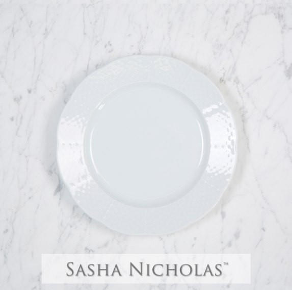 Rast-mcneilly Weave Simply White Salad Plate, Rast-McNeilly Weave Simply White Salad Plate, Sasha Nicholas
