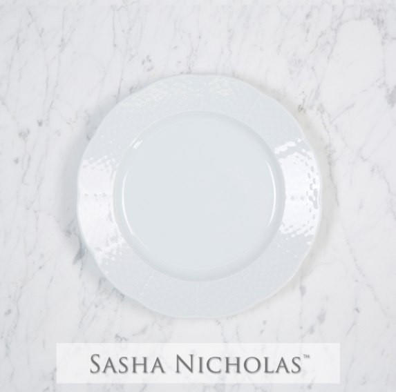 Rast-mcneilly Weave Simply White Salad Plate, Rast-McNeilly Weave Simply White Salad Plate, Sasha Nicholas