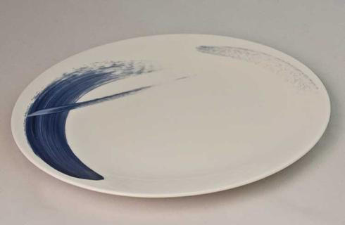 Brushstroke Dinner Plate, ROYDVC-BRSBL62701, Sasha Nicholas