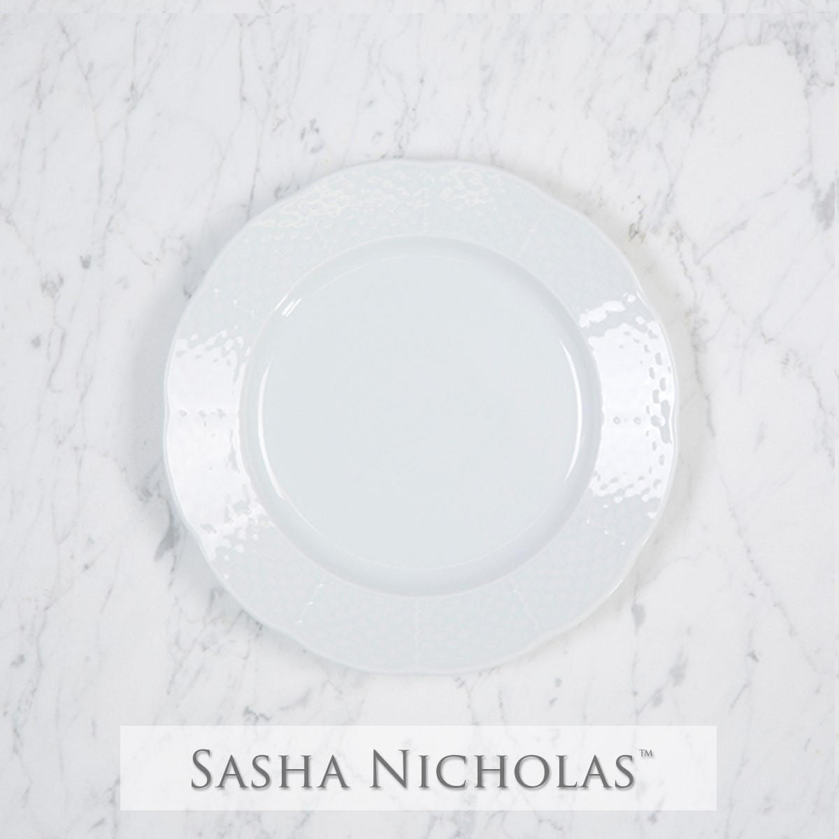 Trulaske-gurganus Weave Simply White Salad Plate, Trulaske-Gurganus Weave Simply White Salad Plate, Sasha Nicholas