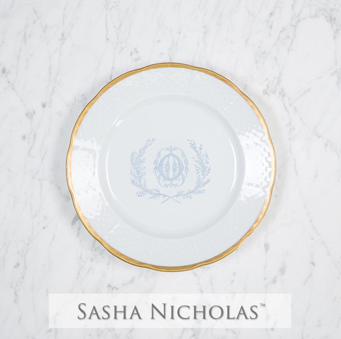 Deutschmann-o'leary Weave 24k Gold Salad Plate, Deutschmann-O'Leary SNWG111, Sasha Nicholas