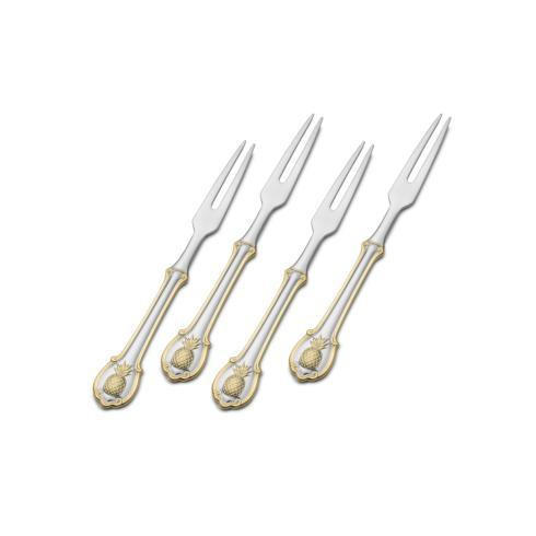 Deutschmann-o'leary Gold Accent Pineapple Cocktail Picks, Set Of 4, Deutschmann-O'Leary WALLBD-5226035, Sasha Nicholas