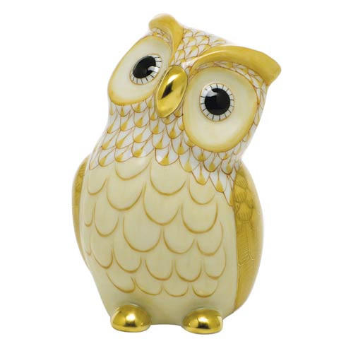 Figurines Birds Owl - Butterscotch