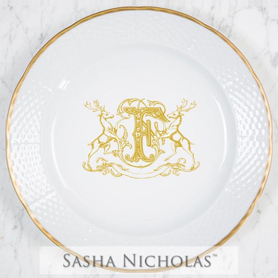 Smith-fulenwider Weave 24k Gold Charger Plate, Smith-Fulenwider SNWG101, Sasha Nicholas