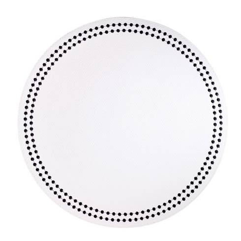 Pearls White Black Mats - Pack Of 4, BODBOD-LPR0104P4, Sasha Nicholas