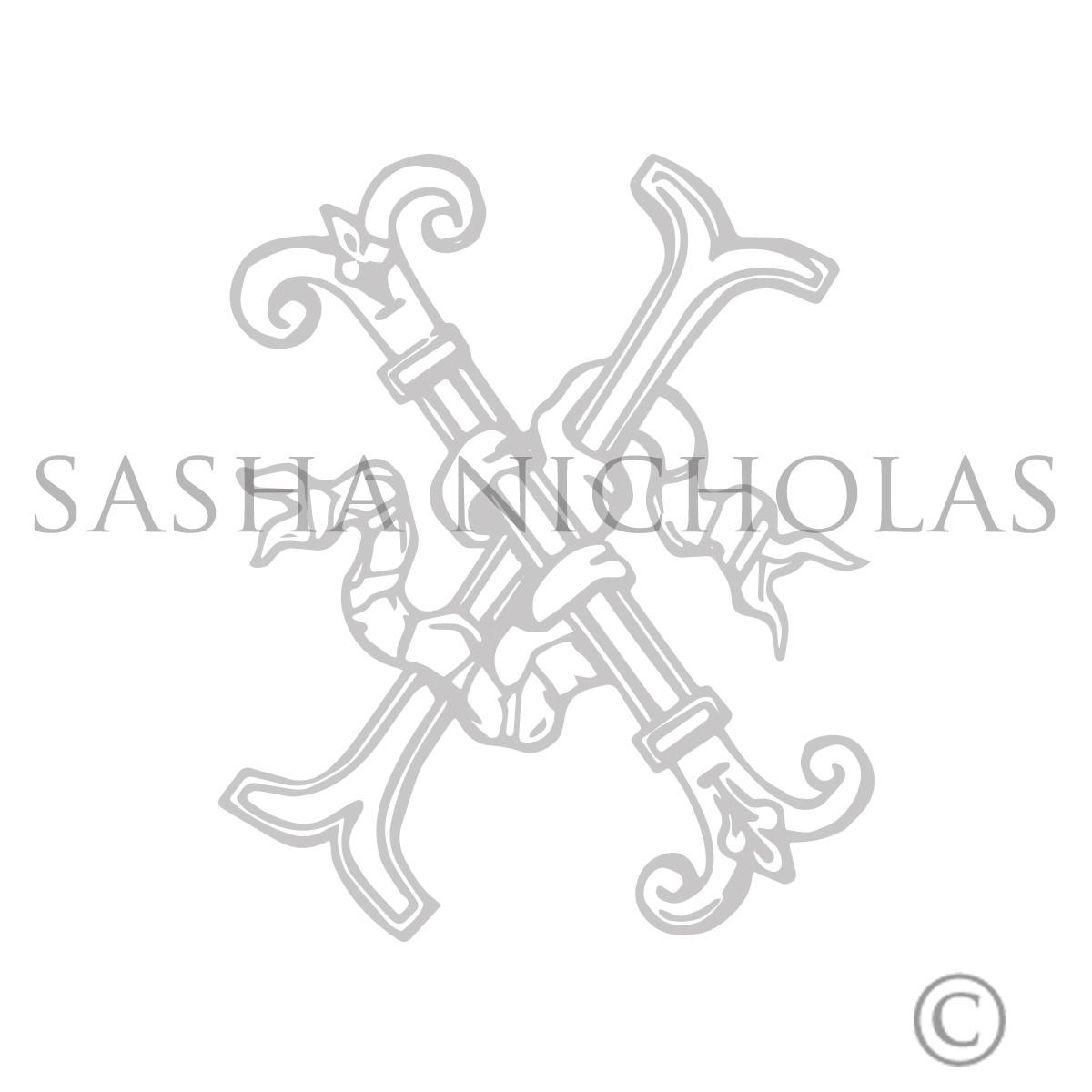 Two Letter Couture Ii© Artwork, SN2LII, Sasha Nicholas Two Letter Couture Ii© Artwork, SN2LII, Sasha Nicholas