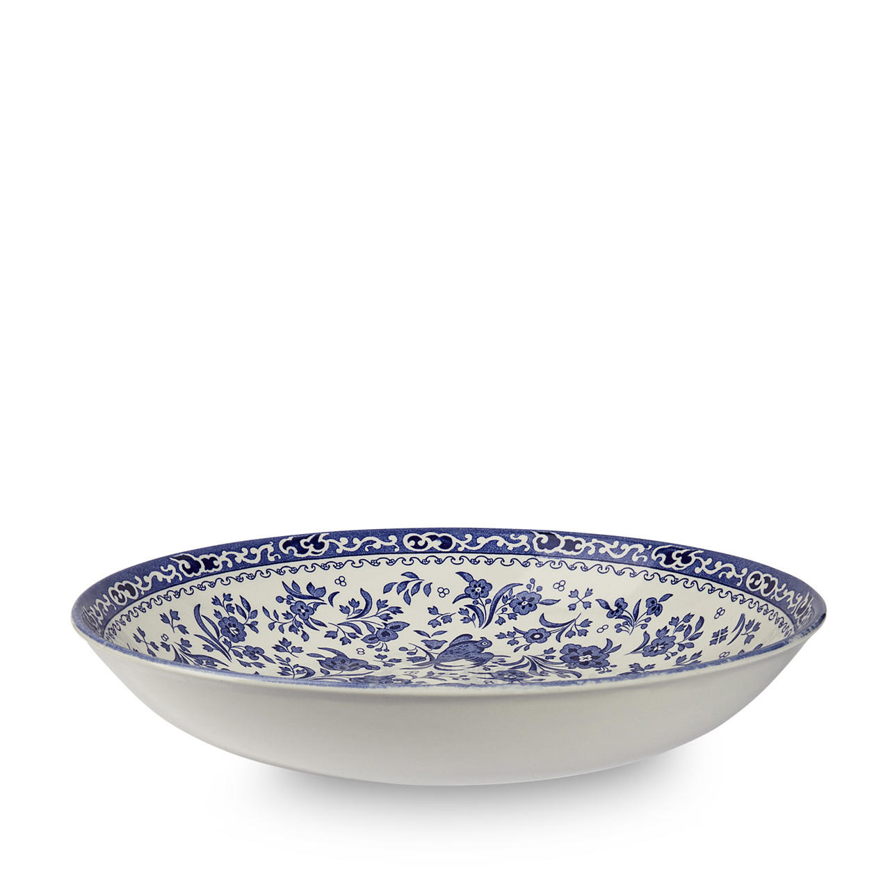 Fuentes-pelle Burleigh Blue Regal Peacock Pasta Bowl, Fuentes-Pelle BURRPK-052, Sasha Nicholas