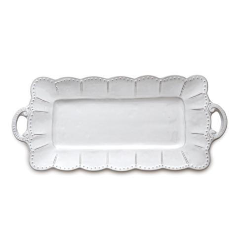 Worley-floyd Bella Bianca Stoneware Rectangular Tray, Worley-Floyd ARTATC-BBS1049, Sasha Nicholas