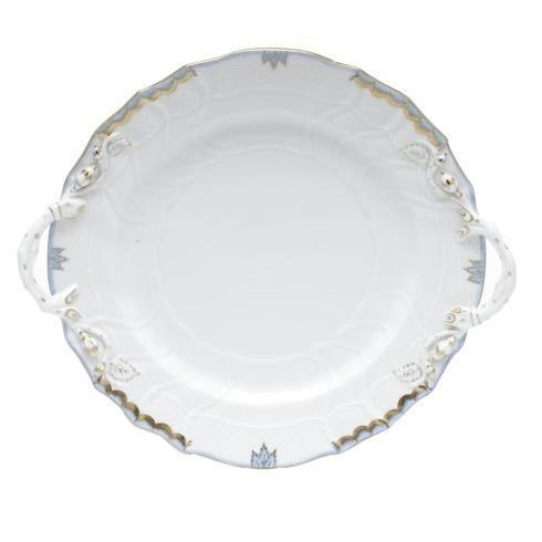 Trulaske-gurganus Herend Princess Victoria Light Blue Chop Plate W Handles, Trulaske-Gurganus Herend Princess Victoria Light Blue Chop Plate w Handles, Sasha Nicholas