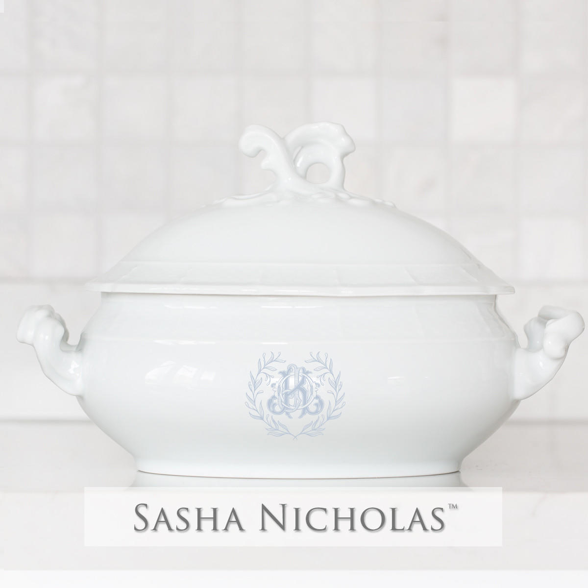 Slay-kratochvil Weave Covered Tureen, Slay-Kratochvil SNW165, Sasha Nicholas