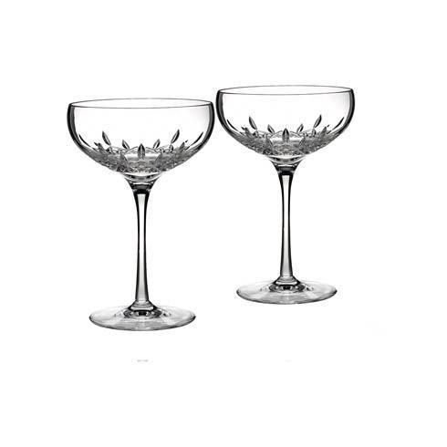 Holbrook-johnson Waterford Lismore Essence Champagne Saucer, Set Of 2, Holbrook-Johnson WATWWR-143785, Sasha Nicholas