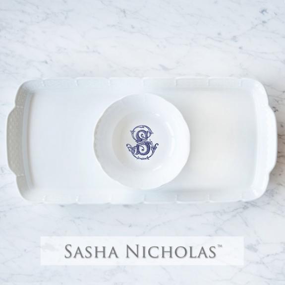 Nicolette-sentz Weave Hostess Platter + Petite Bowl Gift Set, Nicolette-Sentz SKU-85918213, Sasha Nicholas