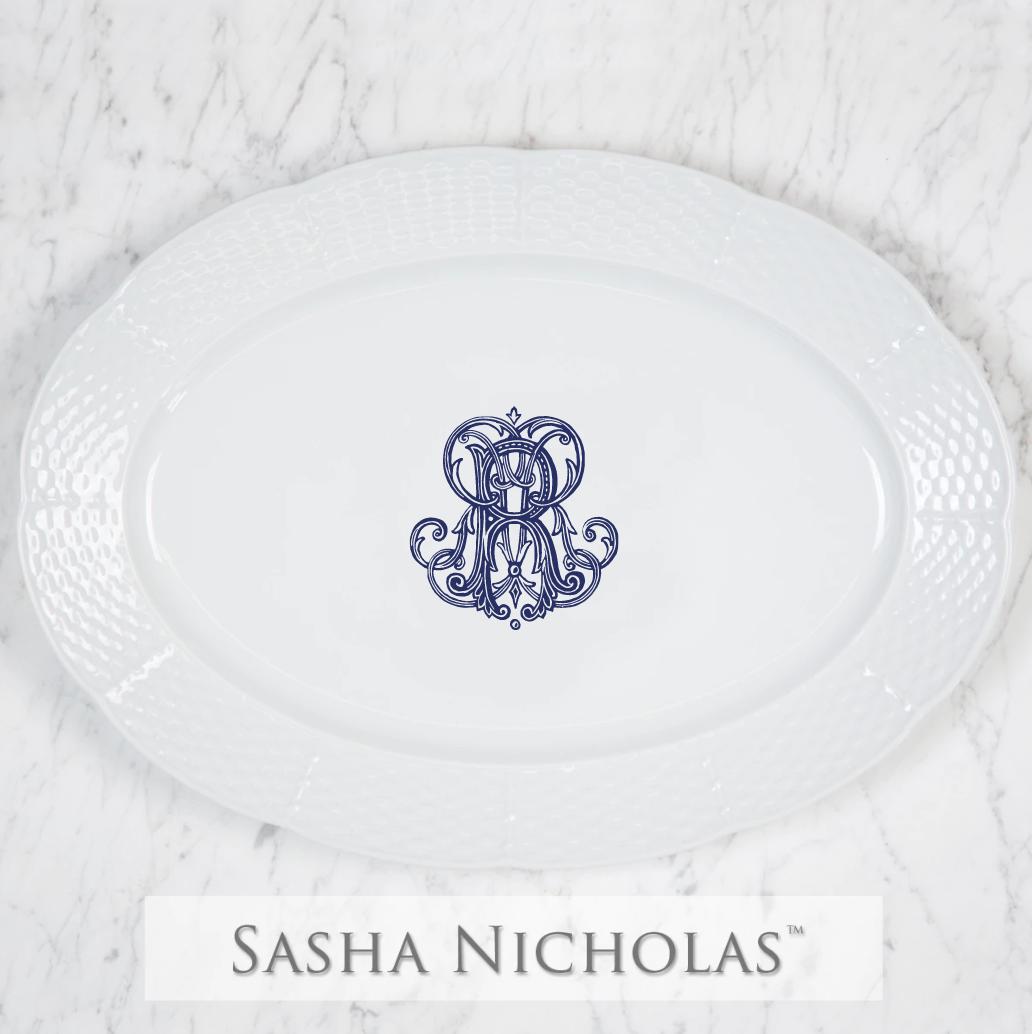 Aston-reinberg Weave Oval Platter, Aston-Reinberg SKU-F645BC10, Sasha Nicholas