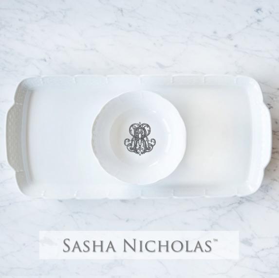 Combs-ross Weave Hostess Platter + Petite Bowl Gift Set, Combs-Ross SKU-85918213, Sasha Nicholas